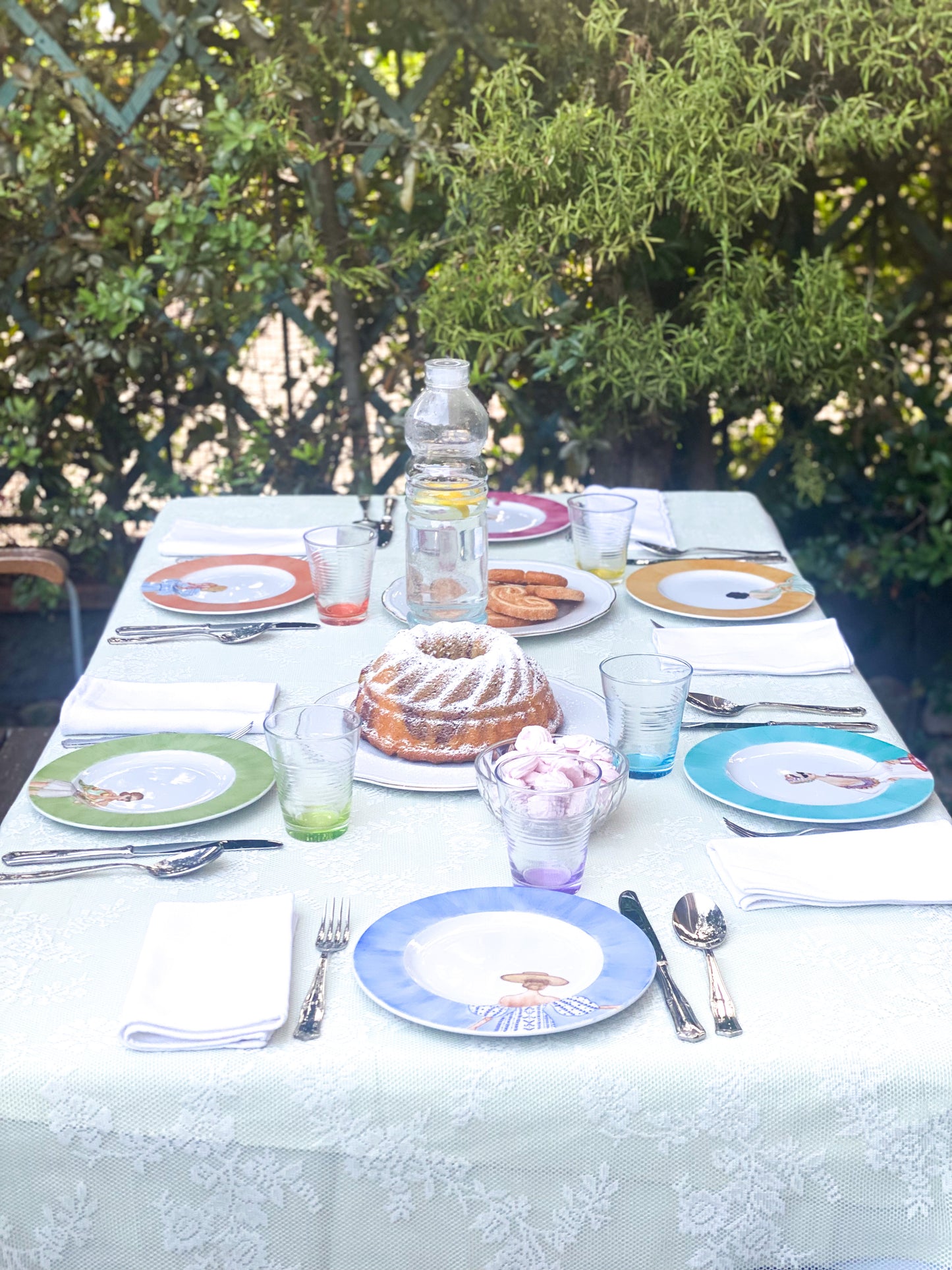 Adele Ischia Orange Porcelain Dessert Plate