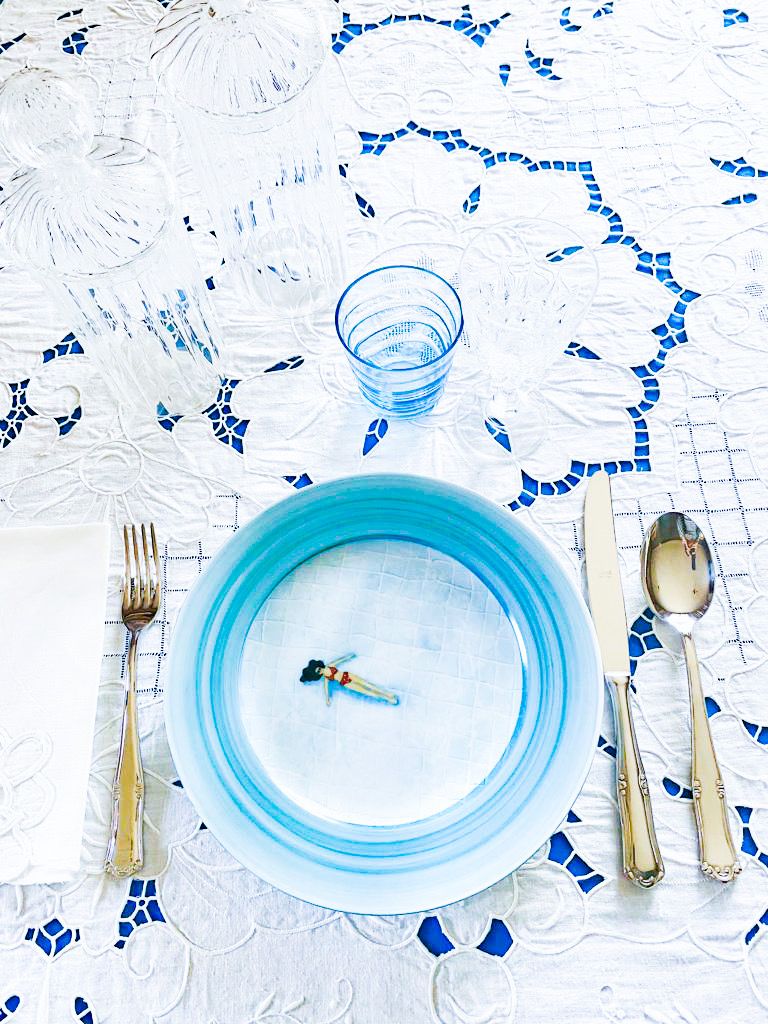 DECORATIVE PLATE CAPRI TERESA POLYCHROME PLATE