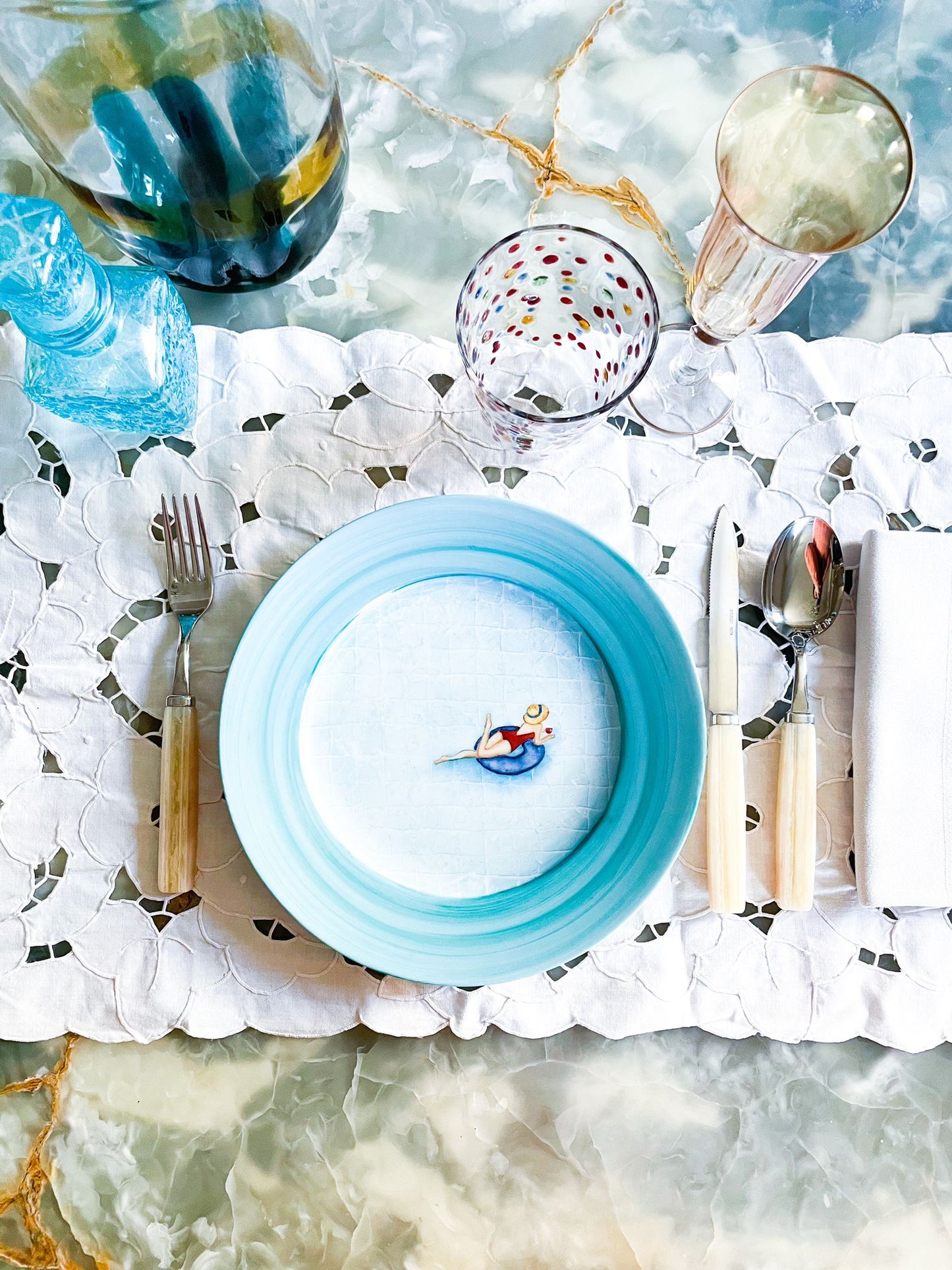 PIATTO DECORATIVO CAPRI LIDIA PIATTO POLICROMO