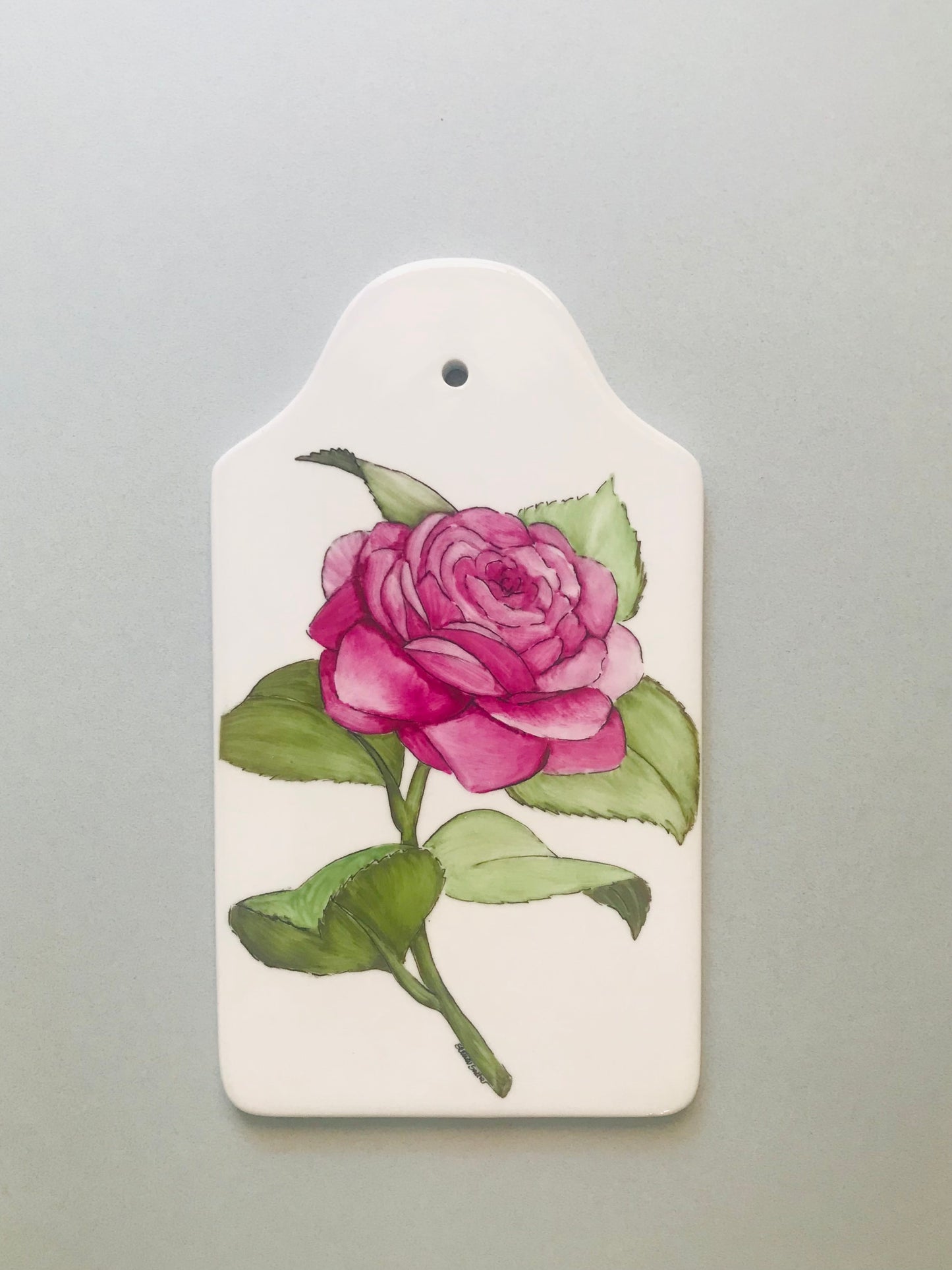 Tagliere Tagliere Rosa dipinto a mano