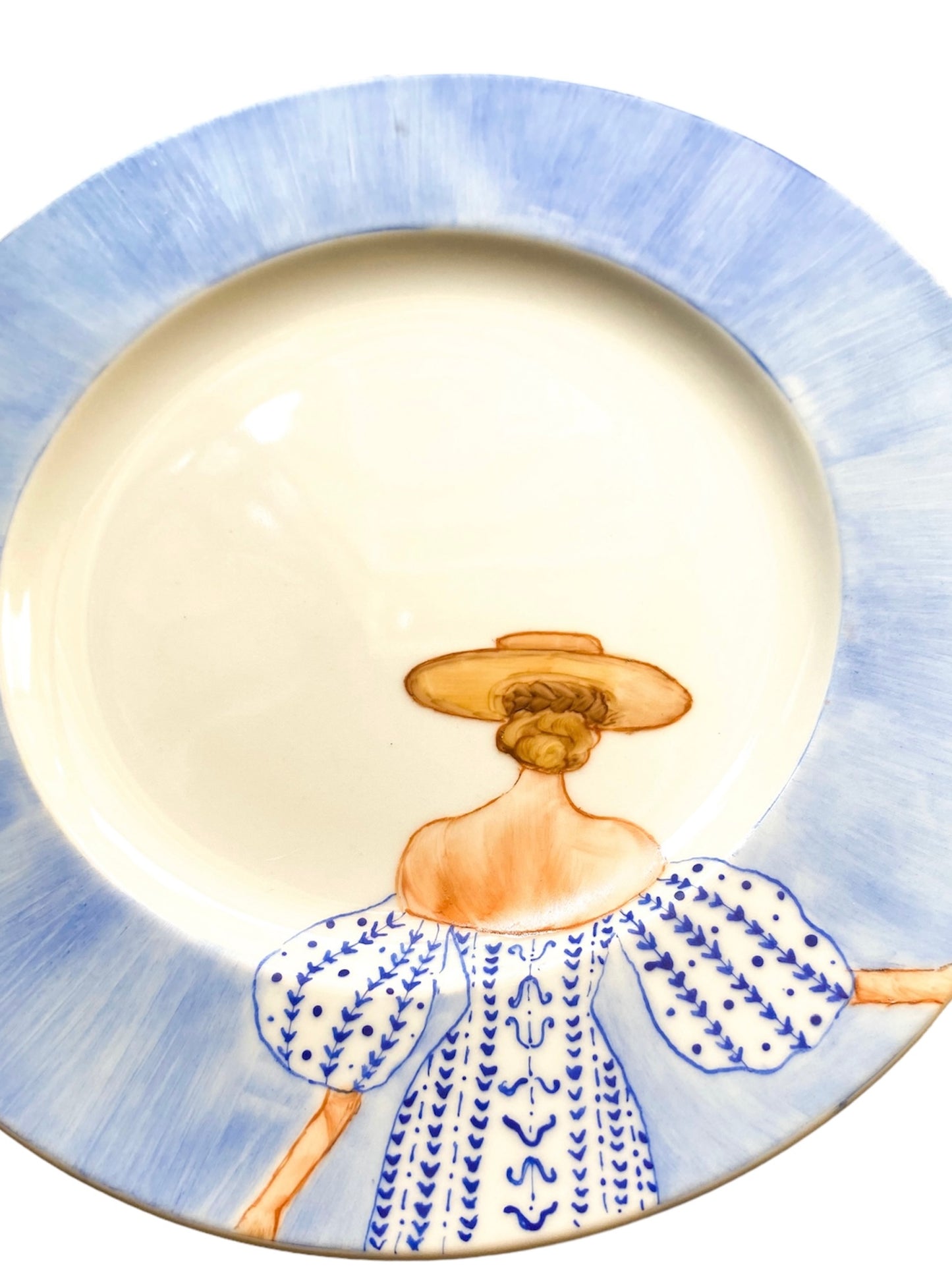 Beatrice Ischia Blue Porcelain Dessert Plate