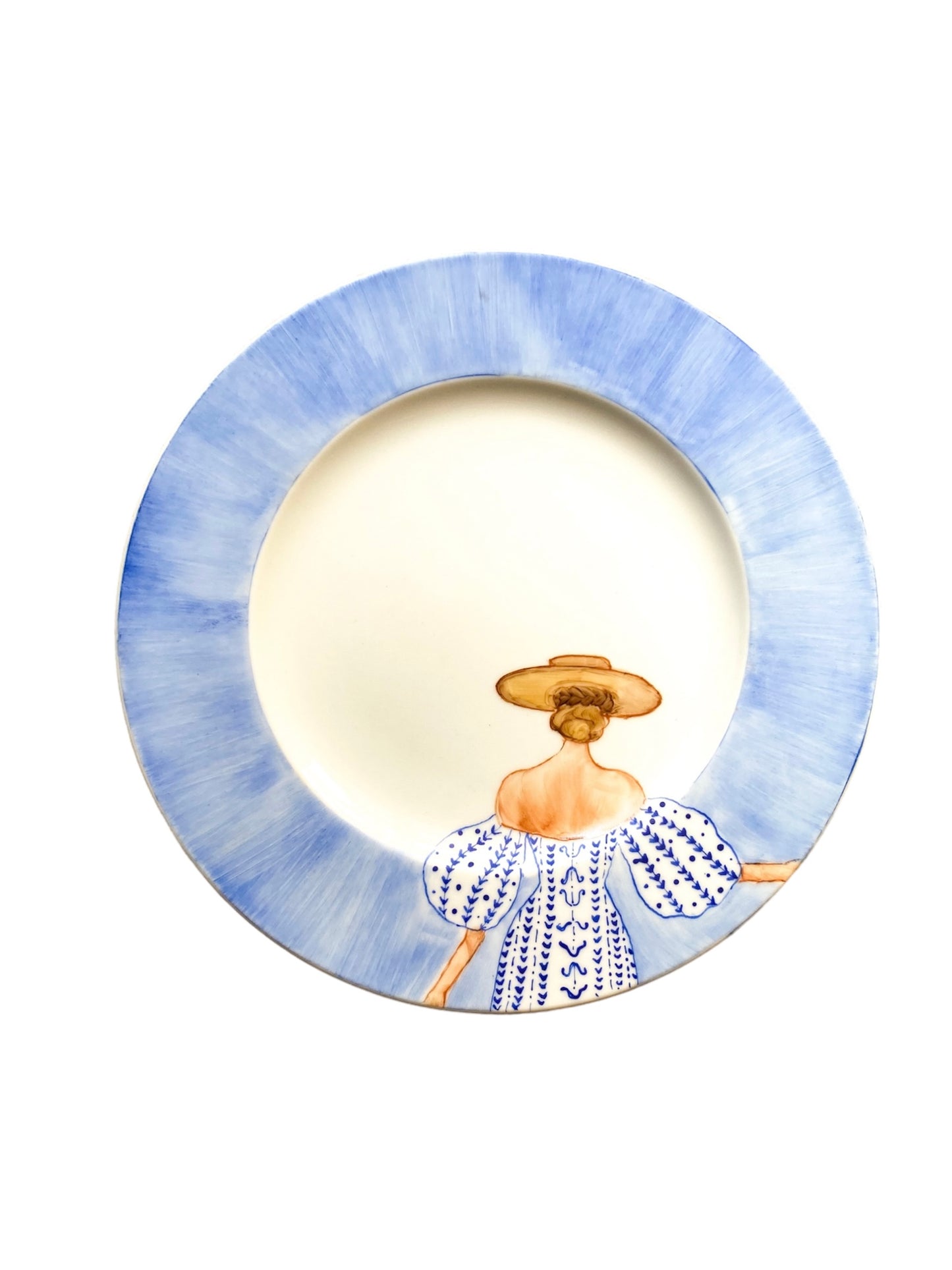 Beatrice Ischia Blue Porcelain Dessert Plate