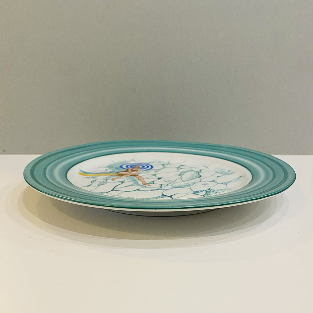 Decorative plate Girl on the diving board